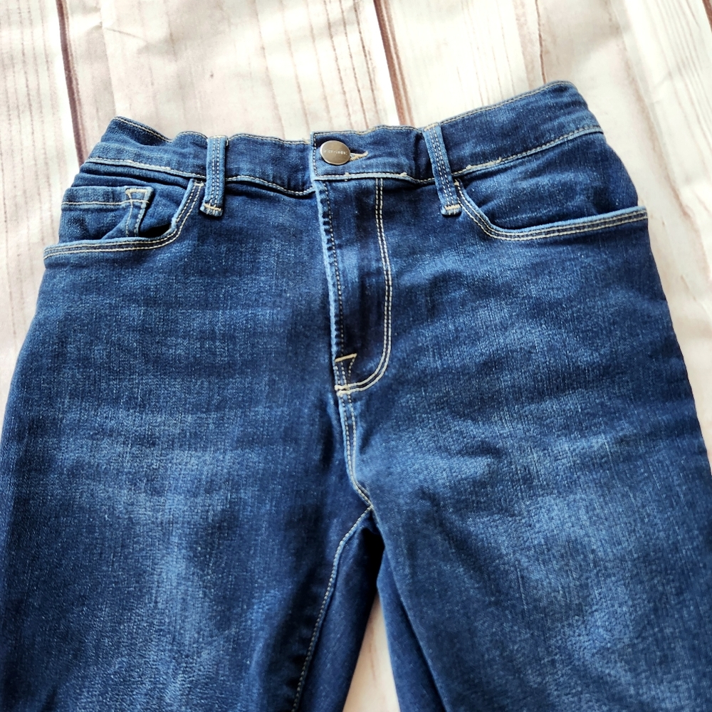 Frame "Le Skinny De Jeanne" Mid-rise Ankle Length Blue Jean | Women's Size 28 - Picture 6 of 14